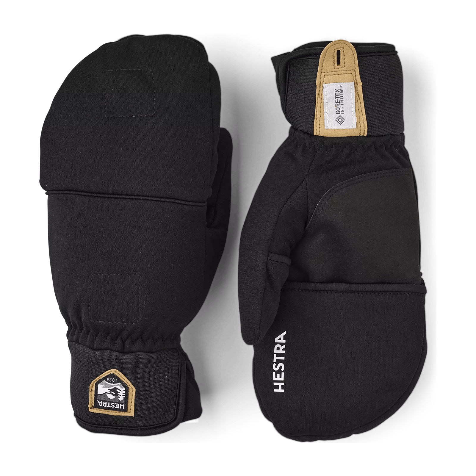 Hestra Windbreaker Pull Over - mitt | Black | Jaktia