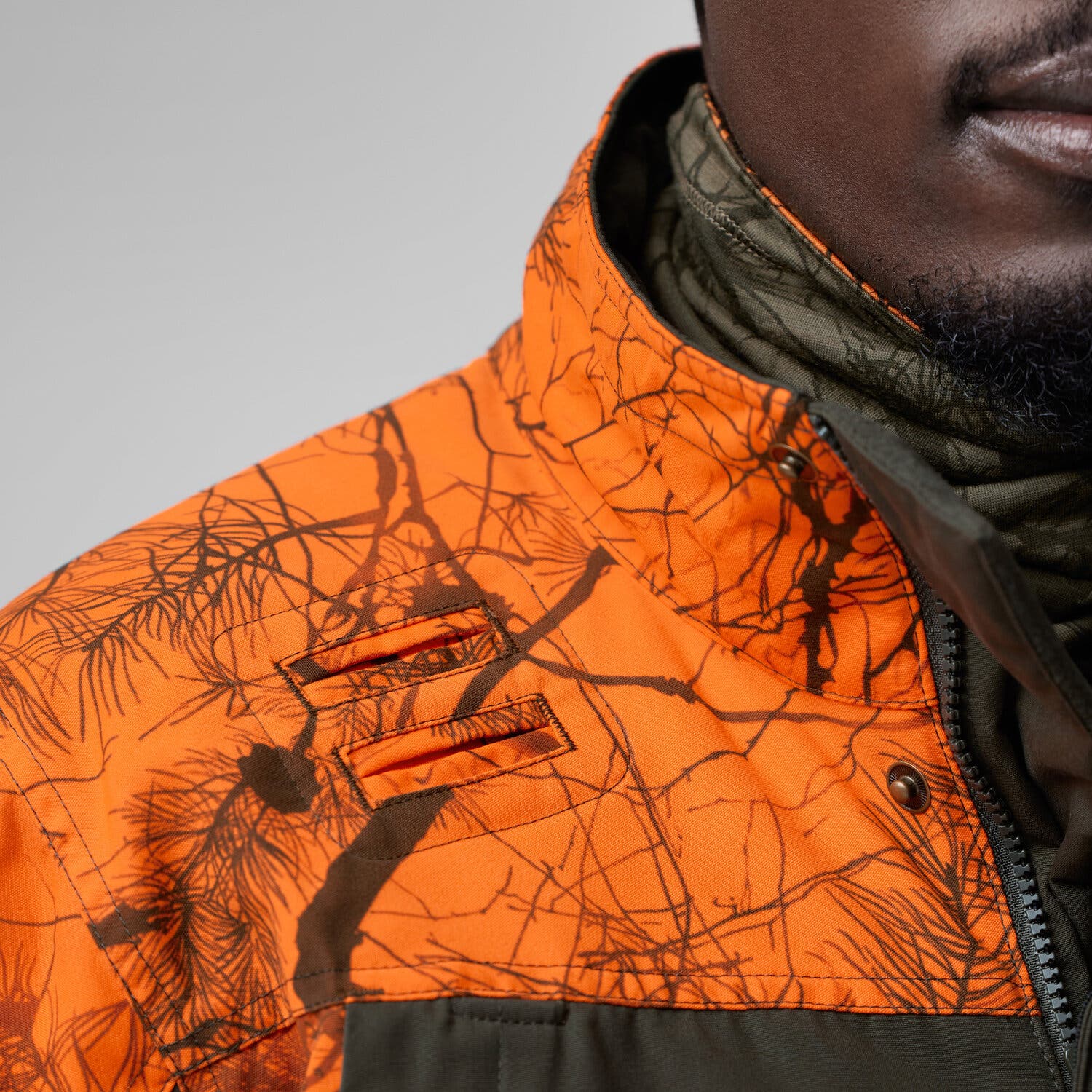 Fjällräven Brenner Pro Padded Jacket M | Orange Multi Camo-Deep