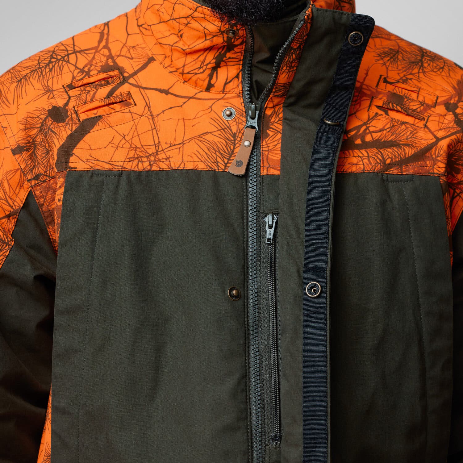 Fjällräven Brenner Pro Padded Jacket M | Orange Multi Camo-Deep
